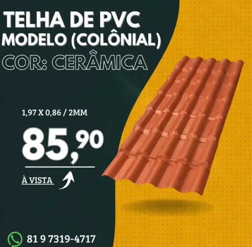 TELHA DE PVC (COLONIAL)