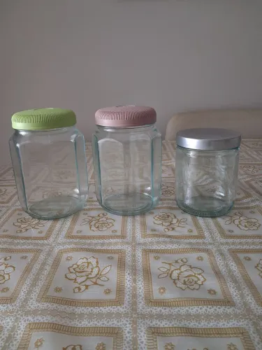 Kit 3 potes de vidro