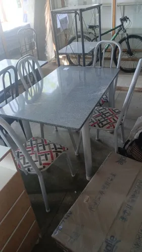 Mesa Granito 4 cadeiras NOVO