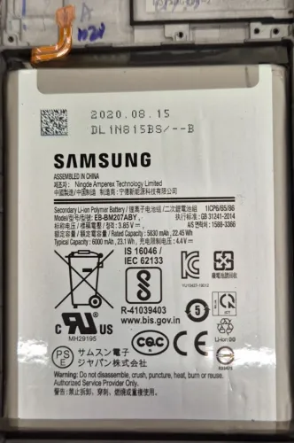 Flex Battria Para Galaxy M12 M21 M31 M30s Usada