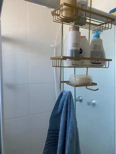 Porta shampoo de box dourado , não enferruja 