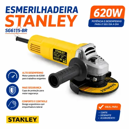 Esmerilhadeira Angular Stanley SG6115-BR 620W