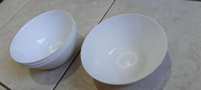 KIT 4 Bowls Tigelas Opaline Brancos
