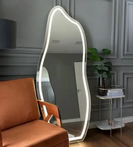 Espelho orgânico com led embutido