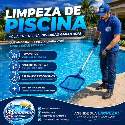 Piscineiro limpeza de piscinas 