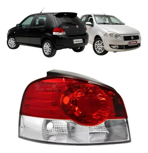 Lanterna Fiat Palio 2007 A 2011 Bicolor 2 Friso