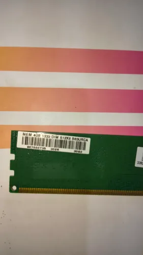 Memória RAM PC INTEL DDR3 4GIGAS 1333MHZ
