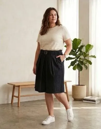 Saia jeans midi - Heckel Verril