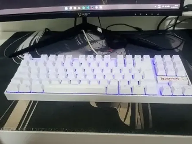 Teclado Mecânico Redragon Kumara White RGB