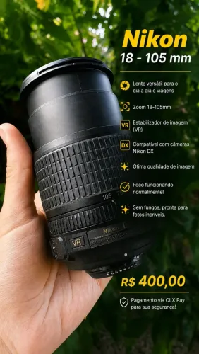 LENTE NIKON AF-S 105mm DX / VR 