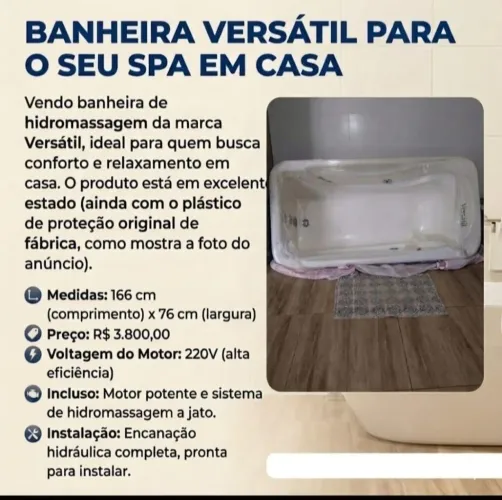 Banheira de hidromassagem (Aparecida de Goiânia)