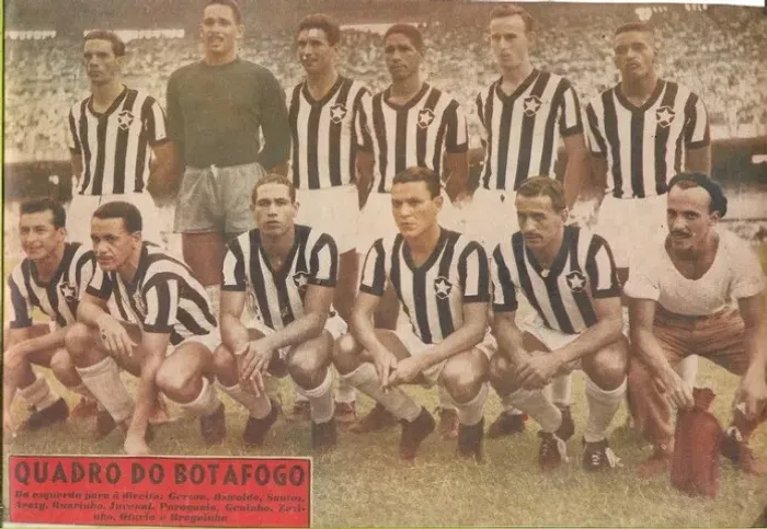 Pôster do Botafogo Anos 50 - Anuário do Esporte Ilustrado - Medindo 31 x 21cm
