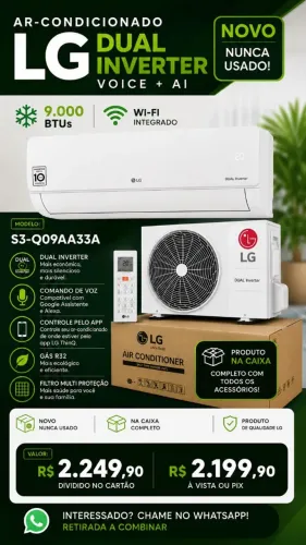 Ar condicionado 9.000 btus 