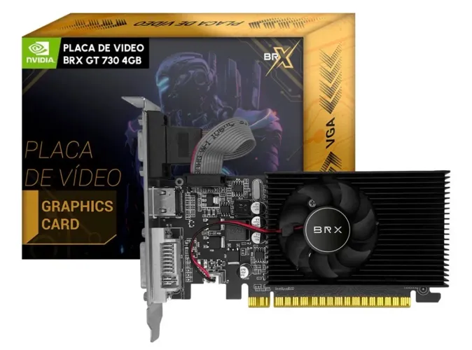 Placa de vídeo gt 730 4gb brx