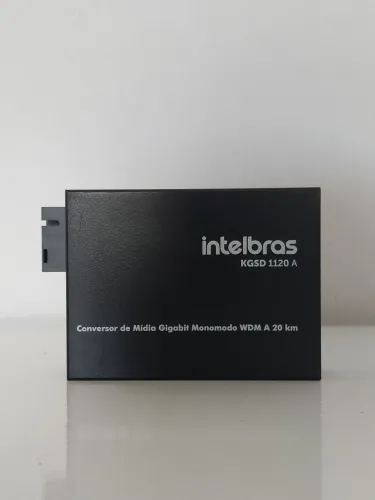 Conversor de Mídia Intelbras KGSD 1120 A Gigabit Fibra Óptica 20km