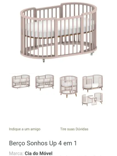 Berço Sonhos UP - Cia do móvel 