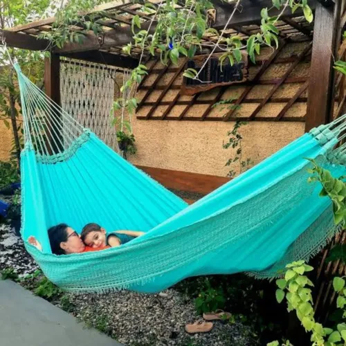 Rede de dormir sol a sol casal simples anti-alérgica