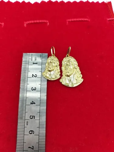 Pingentes face de Cristo ouro 18k/750