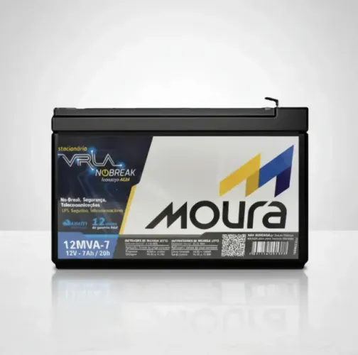 Bateria Selada Chumbo Vlra 12v-7ah Moura