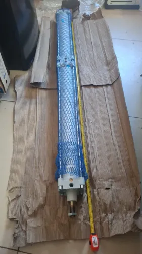 Cilindro pneumático duplo estágio