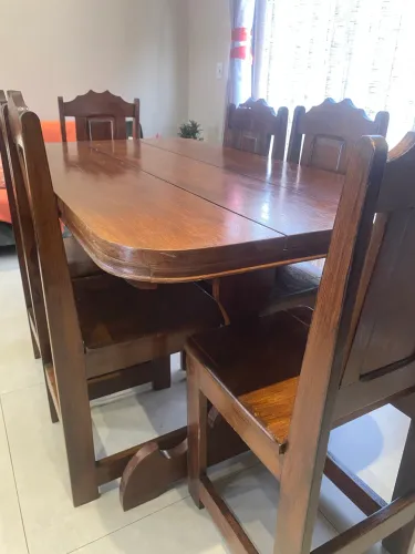 Mesa jantar de madeira