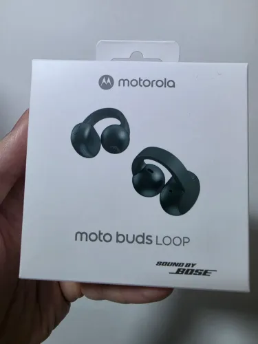 Motorola Moto Buds Loop Sound by Bose, Bluetooth, Open-Ear, Verde, NOVO - Lacrado