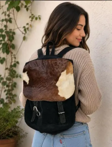 Mochila de couro feito a mão