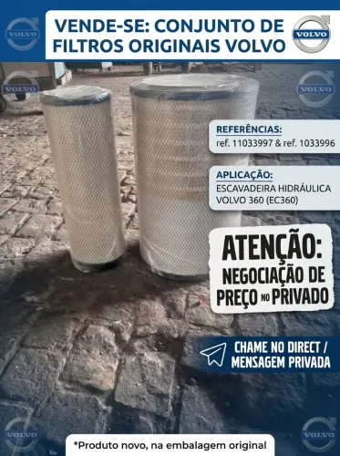 Filtros de ar primário e secundário