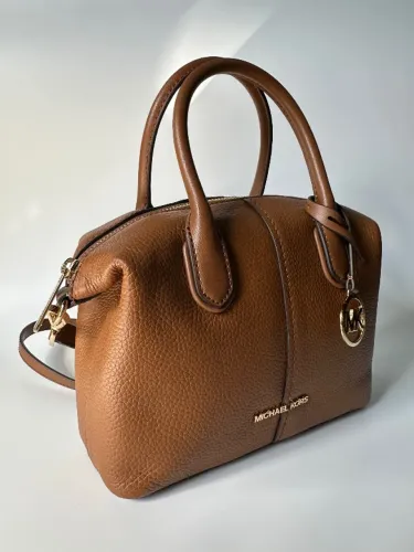 Bolsa Michael Kors Hyde Small Satchel Original Couro Luggage Nova