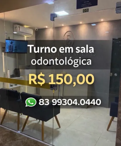 SALA ODONTOLÓGICA PREMIUM - TURNOS DISPONÍVEIS EM LOCAL NOBRE