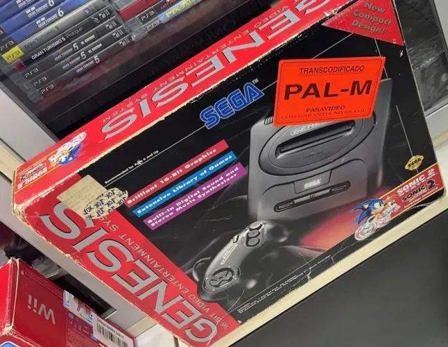 Mega drive Sega Gênesis na caixa raro