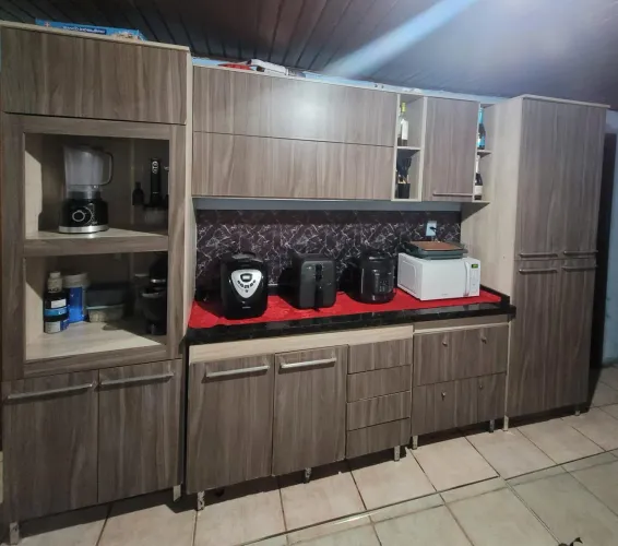 Cozinha completa tampo de mármore