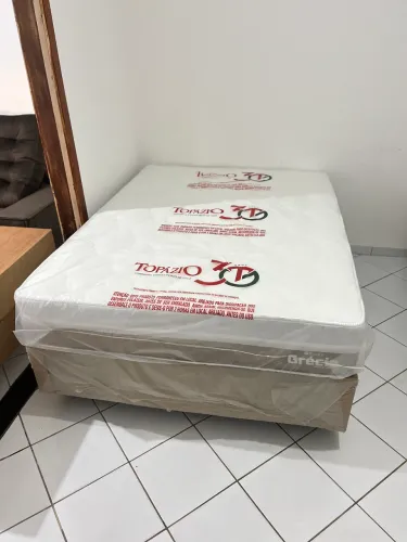 Cama de Casal Colchão de Molas Ensacadas + Base | ENTREGA GRÁTIS EM JP