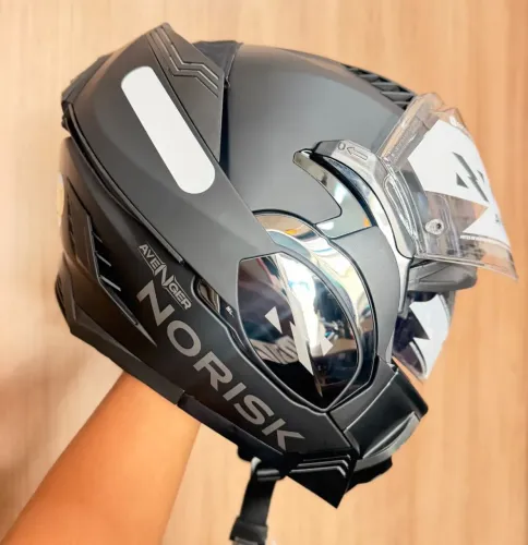 Capacete Norisk Avenger Preto Fosco ( Loja Ciclo Motos)