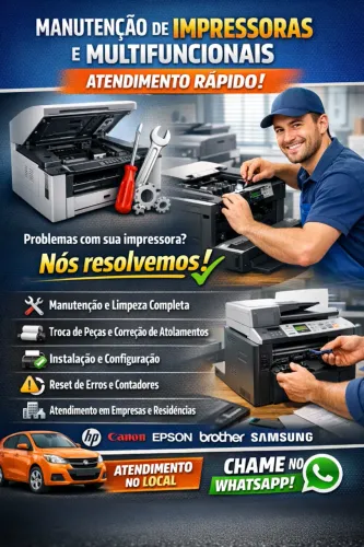 MANUTENÇÃO DE IMPRESSORAS E MULTIFUNCIONAIS