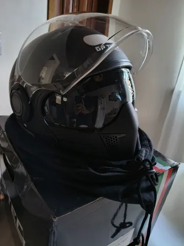 Capacete GP tech preto fosco tamanho 58
