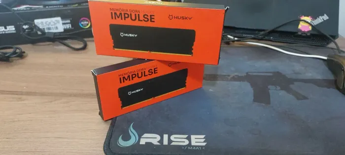 Memória Husky Impulse 16GB 2x8 DDR4 3200 MHz CL22 Preto