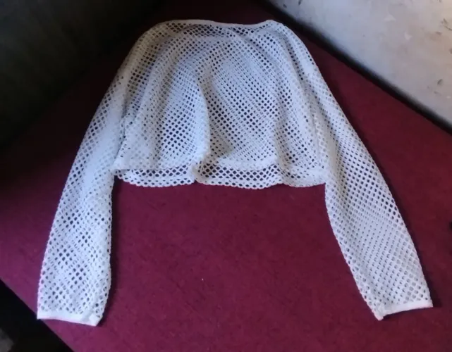 Blusa cropped de tricô