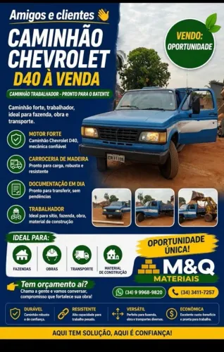 Vende-se: Chevrolet D-40 (1986) - Carroceria de Madeira