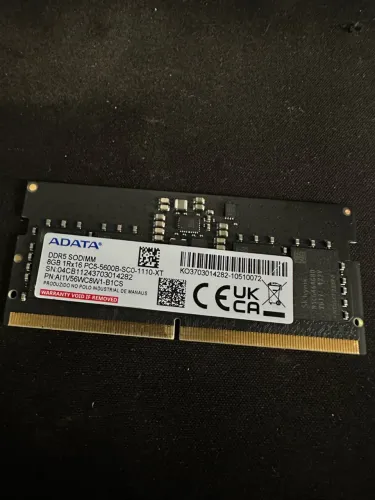 MEMÓRIA RAM 8GB DDR5 ADATA 5600MHZ (SODIMM - NOTEBOOK)