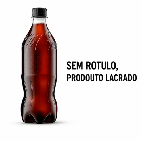 Coca-Cola 600ml Zero -  Sem rotulo -  Lacrada  