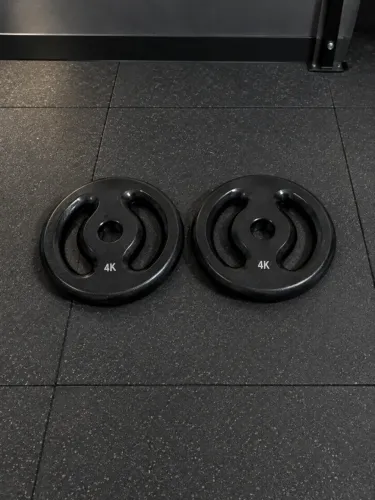 Anilha emborrachada 4kg nova