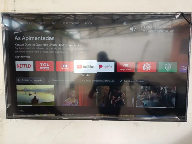 Tv tcl 55" novíssima impecável
