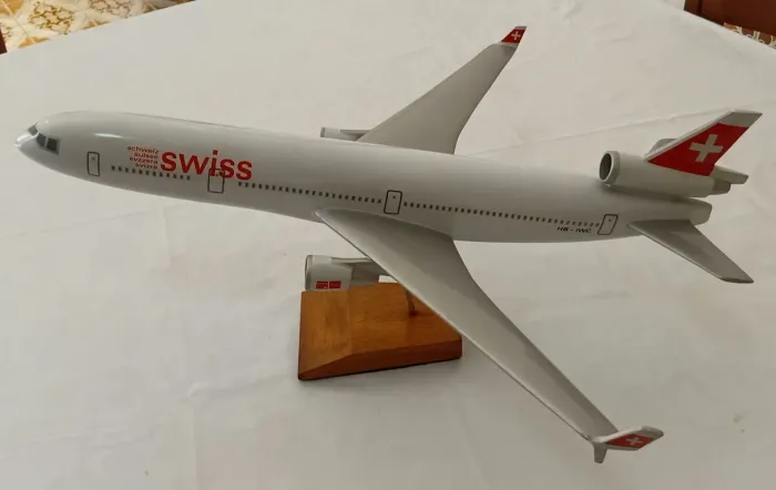 Maquete Avião MD-11 Swissair 50 cm