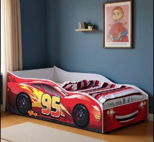 Cama infantil Hot Wheels NOVA vermelha 