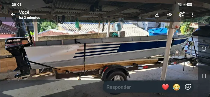 Lancha alumínio levefort 5 metros