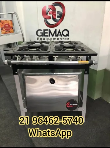 Fogão industrial 4 bocas com forno novo pronta entrega