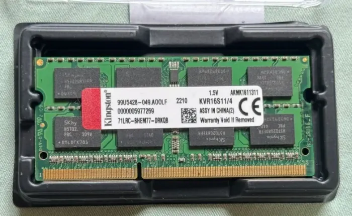 Memória Kingston DDR3 4GB SODIMM KVR16S11/4