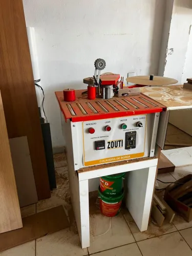 Coladeira de borda corte automático + compressor