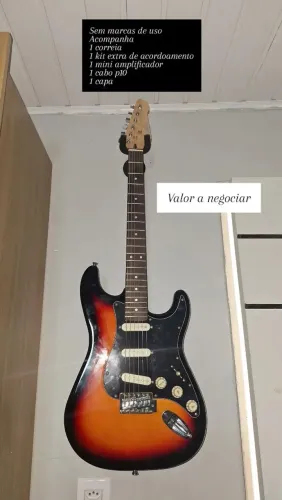 Guitarra rock wave totalmente sem avarias